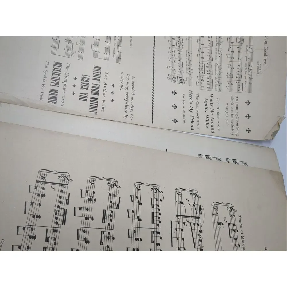 1906 Popularity Sheet Music by Geo M‎ Cohan Yankee Doodle Cohan